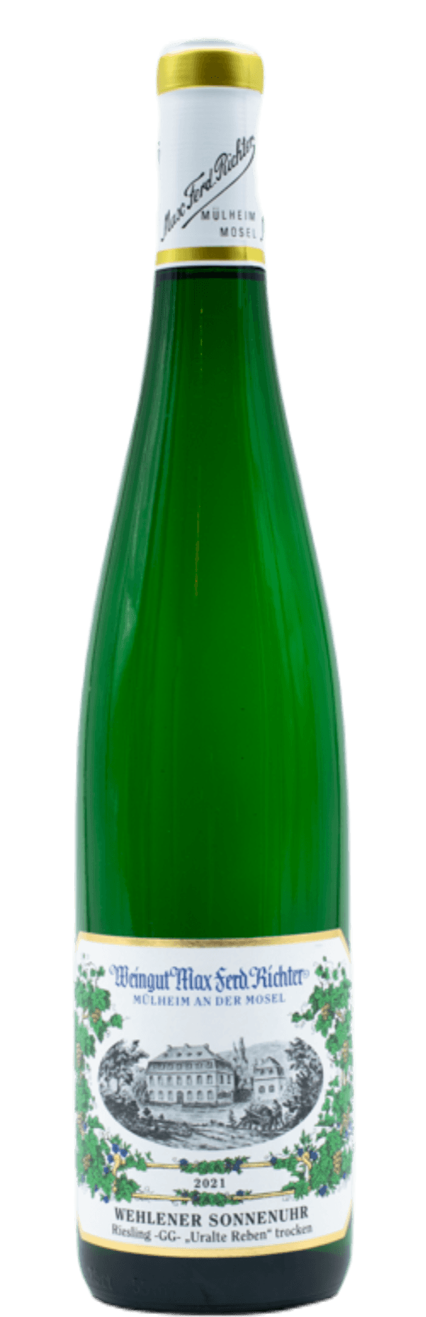 A wine product picture of Richter Wehlener Sonnenuhr Riesling Trocken Uralte Reben}
