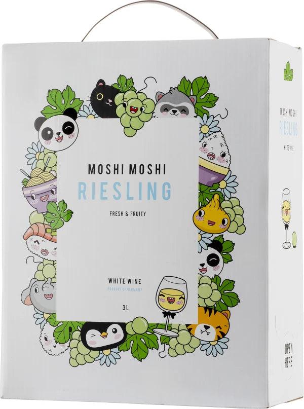 A wine product picture of Moshi Moshi Riesling hanapakkaus}