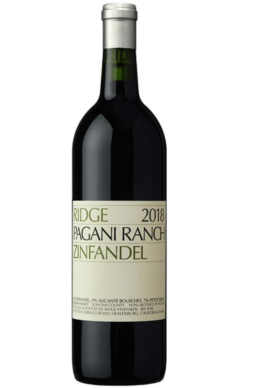 A wine product picture of Ridge Vineyards Pagani Ranch Zinfandel}